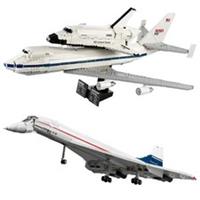 2083Pcs 2417Pcs Large Concorde Aircraft Shuttle Transport Airplane Model 10318