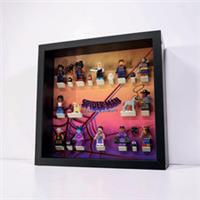Display frame for Lego Spiderman Across The Spider Verse minifigures 71050 27cm
