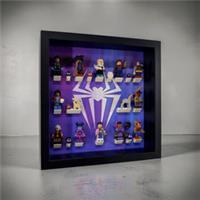 Display frame for Lego Spiderman Across The Spider Verse minifigures 71050 27cm