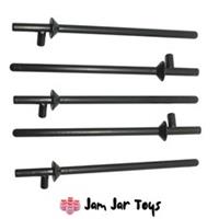 LEGO Knight Lance Weapons Black x5 NEW Castle Kingdoms Hobbit Minifigure W31