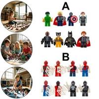8Pcs DC Marvel Super Hero Comic Mini Figures - Spider-Man Toy Gift Minifigure