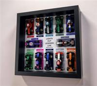 Display frame for Lego Formula One Minifigures F1 Series Race Cars 71049 27cm