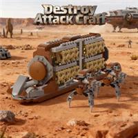 Star Plan Platoon Attack Craft Destroy Droids Building Bricks Model Sets Robot