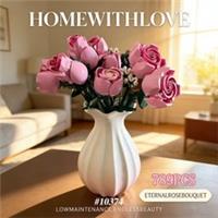 Icons 10374 - Botanicals - Bouquet of Pink Roses NEW & Packaging Toys Gifts UK