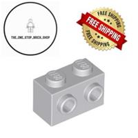 LEGO Light Bluish Gray Brick, Modified 1 x 2 Studs On Side (5 Pack) 11211 NEW