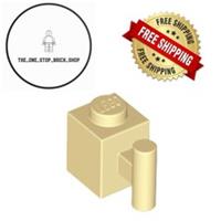 LEGO Tan Brick, Modified 1 x 1 with Bar Handle (5 Pack) 2921 NEW FREE P&P