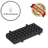 LEGO Black Brick, Modified 4 x 10 with 4 Pins (1 Pack) 30076