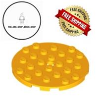 LEGO Bright Light Orange Plate, Round 6 x 6 (5 pack) 11213
