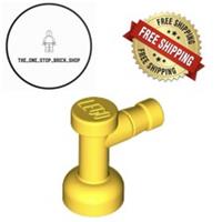 LEGO Yellow Tap 1 x 1 without Hole in Nozzle End (5 Pack) 4599b