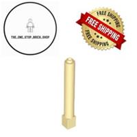 LEGO Tan Support 1 x 1 x 6 Solid Pillar (10 Pack) 43888 NEW FREE P&P