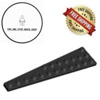 LEGO Black Wedge, Plate 12 x 3 Right 47398 (5 Pack)