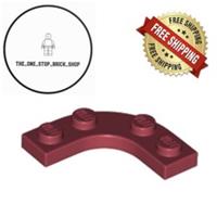 LEGO Dark Red Plate, Round Corner 3 x 3 (5 Pack) 68568 NEW