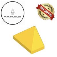LEGO Yellow Slope 45 2 x 1 (5 Pack) 15571 NEW