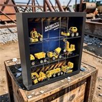 Display frame for Lego Mighty Machines Series 1 42233 minifigures 27cm case