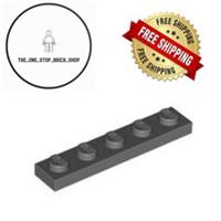 LEGO Dark Bluish Gray Plate 1 x 5 (5 pack) 78329 NEW FREE P&P