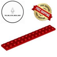 LEGO Red Plate 2 x 14 (5 pack) 91988 NEW FREE P&P