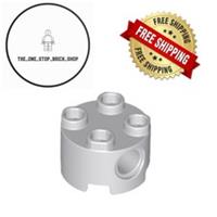LEGO Light Bluish Gray Brick, Round 2 x 2 with Pin Holes (5 pack) 17485 NEW