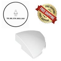 LEGO White Slope, Curved 3 x 3 Corner Round 76797 (4 Pack) NEW
