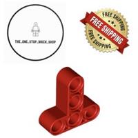LEGO Red Technic, Liftarm, Modified T-Shape Thick 3 x 3 (5 Pack) 60484 NEW
