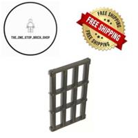LEGO Pearl Dark Gray Bar 1 x 4 x 6 Grille (5 pack) 92589 NEW FREE P&P