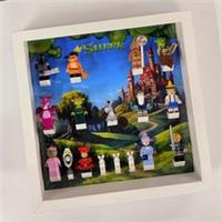 Display frame for Lego Shrek 71053 collectable Minifigures 27cm