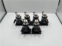 Set of 6: ARC Clone Troopers CUSTOM Star Wars Minifigures Lego