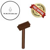 LEGO Reddish Brown Minifigure, Utensil Push Broom 3836 (10 Pack) NEW