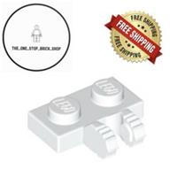 LEGO White Hinge Plate 1 x 2 Locking with 2 Fingers on Side 60471 (5 Pack) NEW