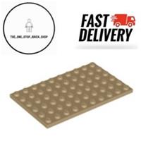 LEGO Dark Tan Plate 6 x 10 ( 3033 ) Choose QTY NEW