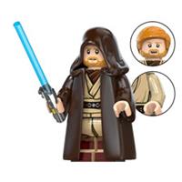 Obi-Wan Kenobi with Brown Robes, CUSTOM Lego Star Wars Minifigure Jedi