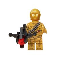 C3PO with Crossbow, CUSTOM Lego Star Wars Minifigure