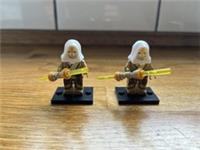 Set of 2: Jedi Temple Guards, CUSTOM Lego Star Wars Minifigure