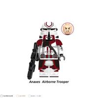 Airborne Trooper Coruscant Guard Red Custom Star Wars Lego Minifigure Clone