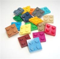 Lego - 2x2 Stud Thin Tile Plate Bricks - ID 3022 - Pick Colour & Pack Size- NEW