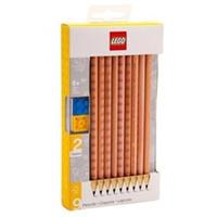 NEW Lego Graphite Pencils (9) & 2 Toppers
