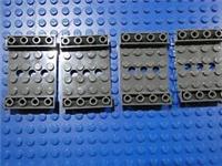 Lego Dark Bluish Gray Slope, Inverted 45 6 x 4 Double x 4 pieces p/n 60219 *NEW*