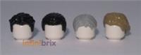 4x Lego Hair - Poe Dameron, Finn, Old Han Solo + Old Leia Star Wars NEW lot008