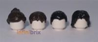 4x Lego Hair Jyn Erso, Cassian Andor, Chirrut Imwe, Baze Malbus Star Wars lot009