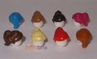 Lego Hair 87990 / 18227 PICK & MIX ANY COLOURS Black Brown Yellow Orange Red Tan
