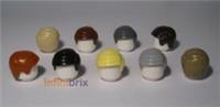 Lego Hair 99930 PICK & MIX ANY COLOURS! Brown White Grey Tan Black Orange Yellow