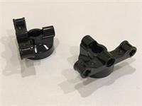 2x Lego Technic Black Steering Wheel Hub Holder P/N 23801 NEW