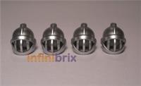 4x Lego Knight Helmets 4503 Silver (Closed Face Grill) for Castle NEW 6125711