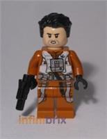 Lego Poe Dameron Minifigure Pilot from Exclusive Book Star Wars NEW sw931