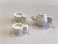 LEGO Tea Pot & Tea Cups Utensil for Minifigure P/N 38014 NEW