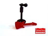 1x LEGO Microphone With Stand For Minifigure & Red Guitar - NEW