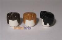 Lego Hair 98371 PICK & MIX ANY COLOURS! Dark Brown Medium Nougat Black