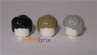 Lego Hair 40233 PICK & MIX ANY COLOURS! Black Dark Tan Light Grey