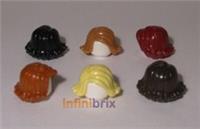 Lego Hair 20877 PICK & MIX ANY COLOURS Black Dark Brown Yellow Orange Nougat Red