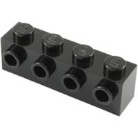 NEW Lego 30414 Black Brick Special 1 x 4 with 4 Studs on One Side - 4 Pack