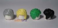 Lego Hair 37823 PICK & MIX ANY COLOURS! Black Light Grey Yellow Green Orange